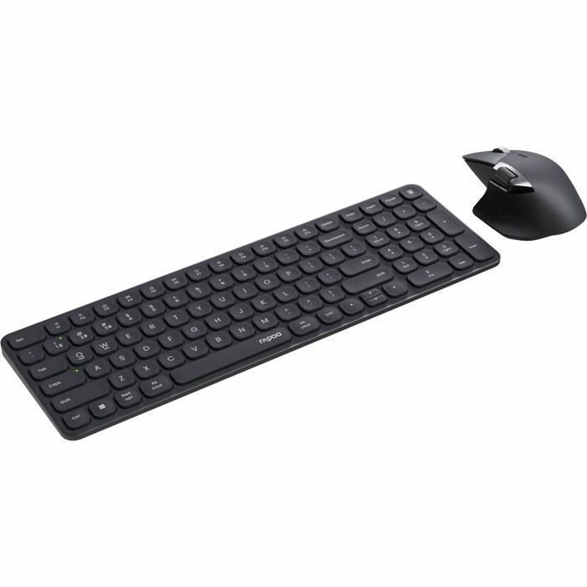 Keyboard and Mouse Rapoo 9760M Grey AZERTY