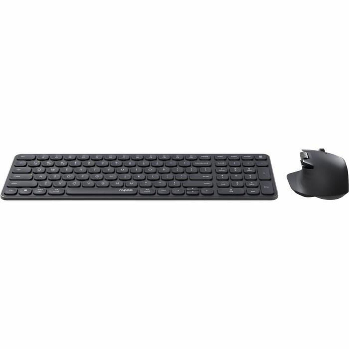Keyboard and Mouse Rapoo 9760M Grey AZERTY