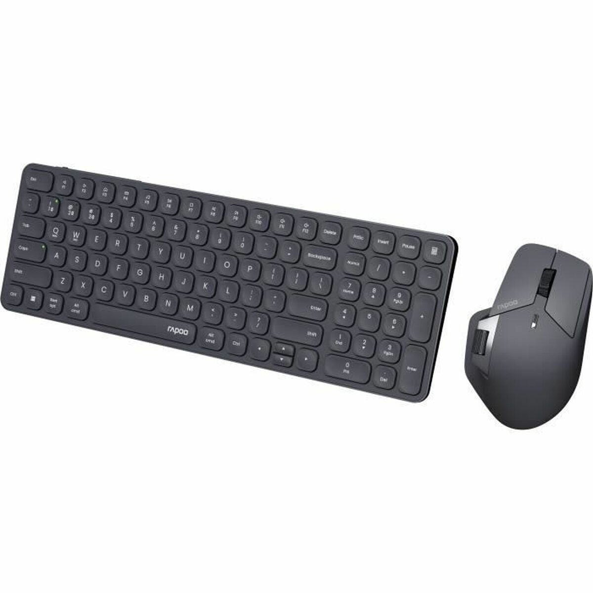 Keyboard and Mouse Rapoo 9760M Grey AZERTY