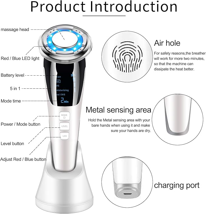 Multifunction Facial Skin Rejuvenation Device – Anti-Wrinkle Face Massager & Eye Lift Tool