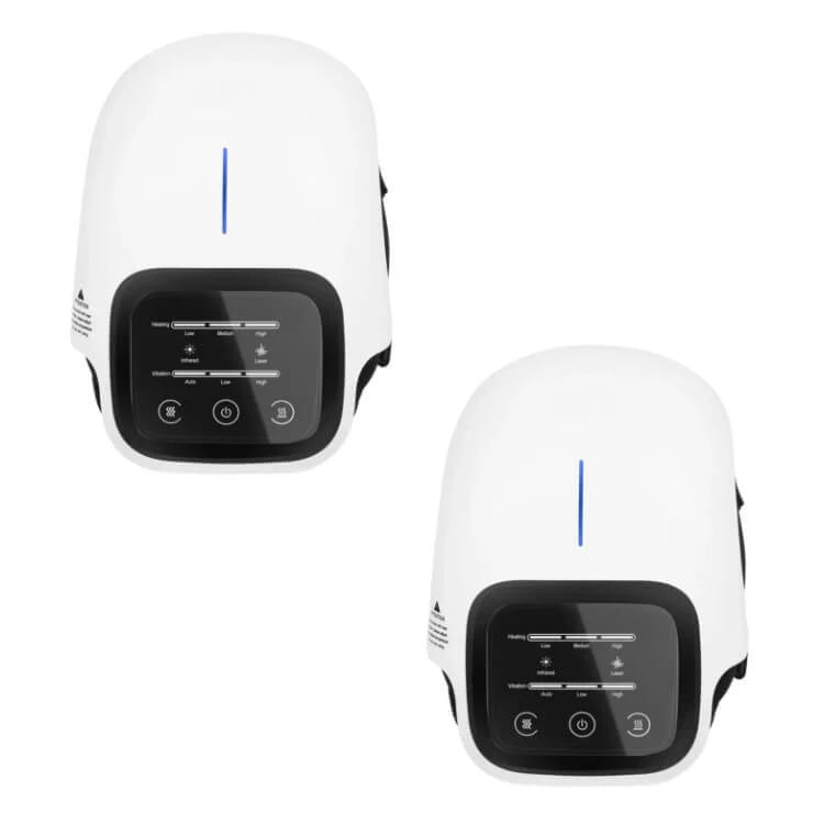 Wireless Heated Knee Massager – Electric Heating Massage Knee Pad White