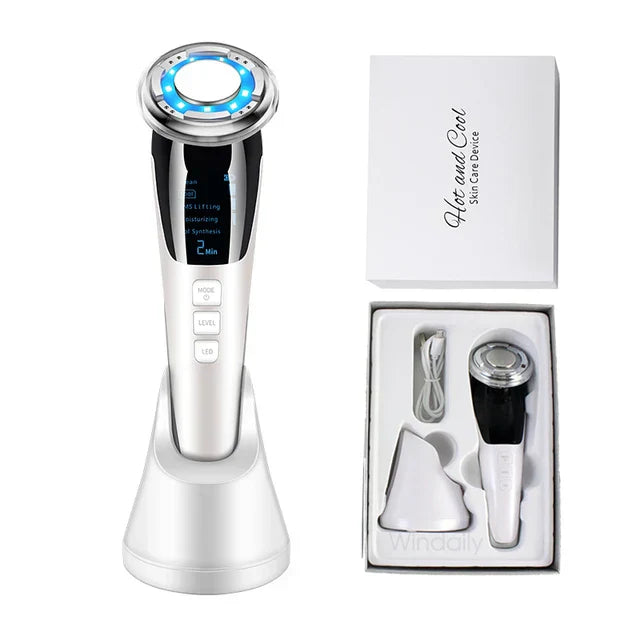 EMS Hot Cold Face Lifting Beauty Device - LED Photon Therapy-1