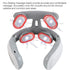Portable Intelligent Pulse Massagers USB Rechargeable 4-Head Neck Massager Adjustment Heating Pressing Cervical Spine Massager