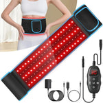 660nm&850nm Red Light Infrared Light Therapy Waist Belt with Controller Body Pain Relief Heated Pad for Muscle Repair Speed Heal