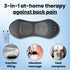3-in-1 Back Massager with Relief Bed Sleeping Shiatsu Deep Tissue Portable Shoulder Lower Back Pain Relief Waist Massager