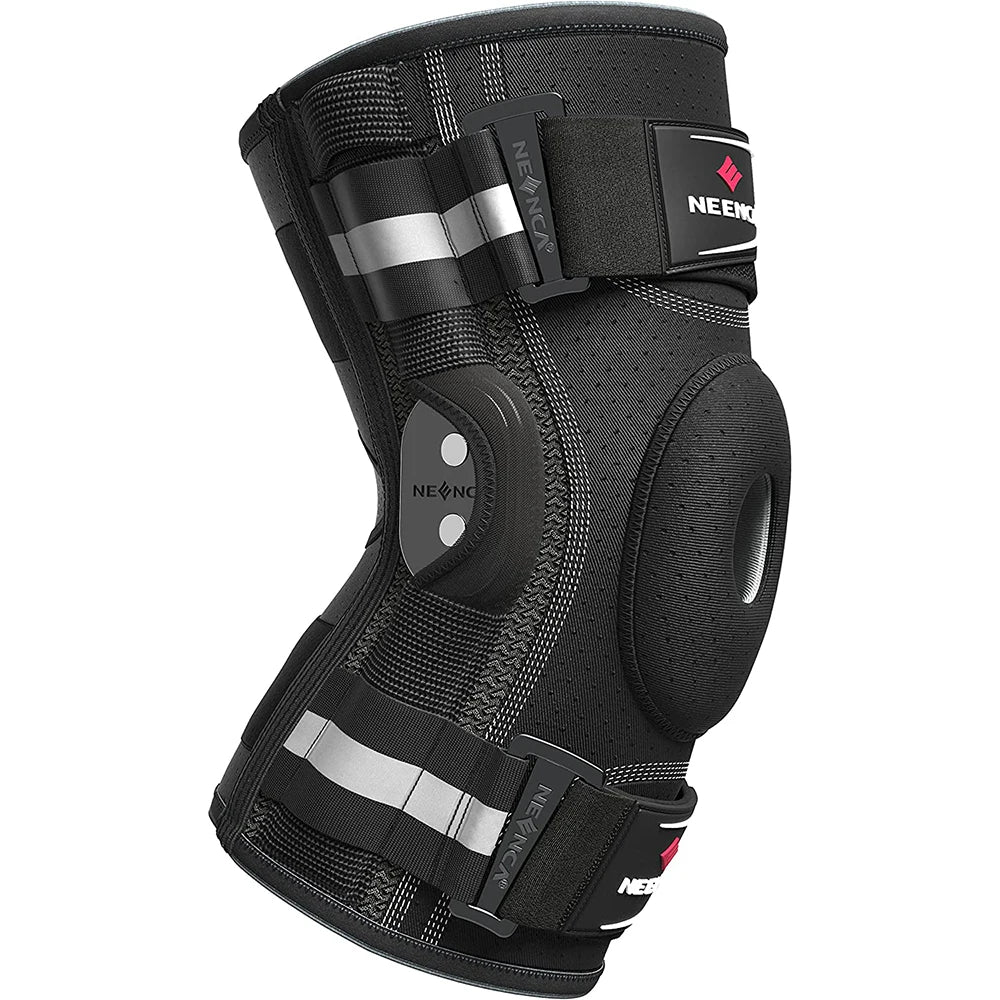 Knee Brace with Copper Side Stabilizers XL Medical Knee Support Black-0