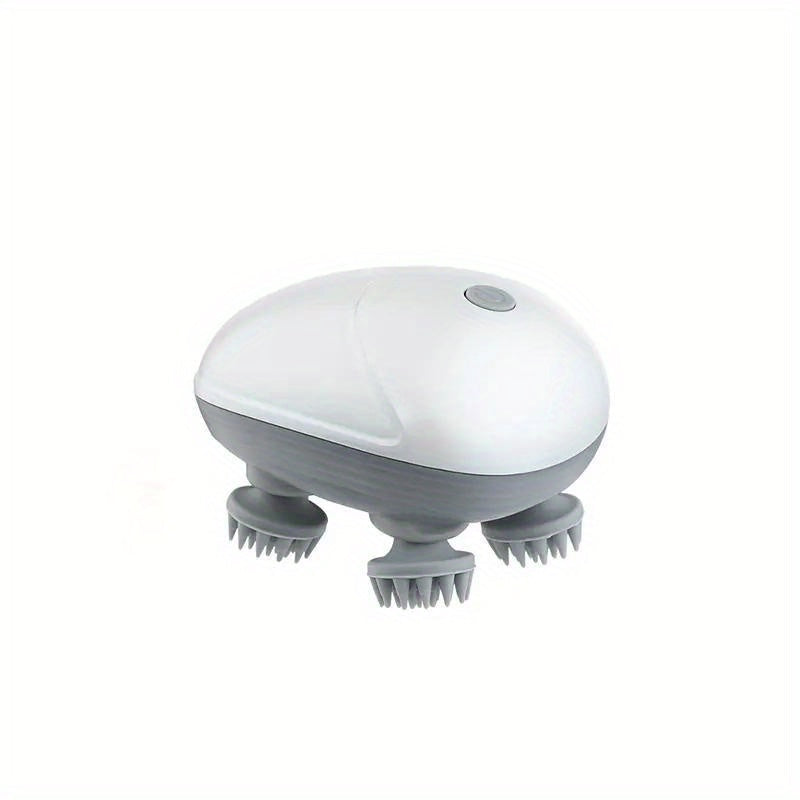 Octopus Scalp Massager - Electric Head Massager(Silvery White)-0